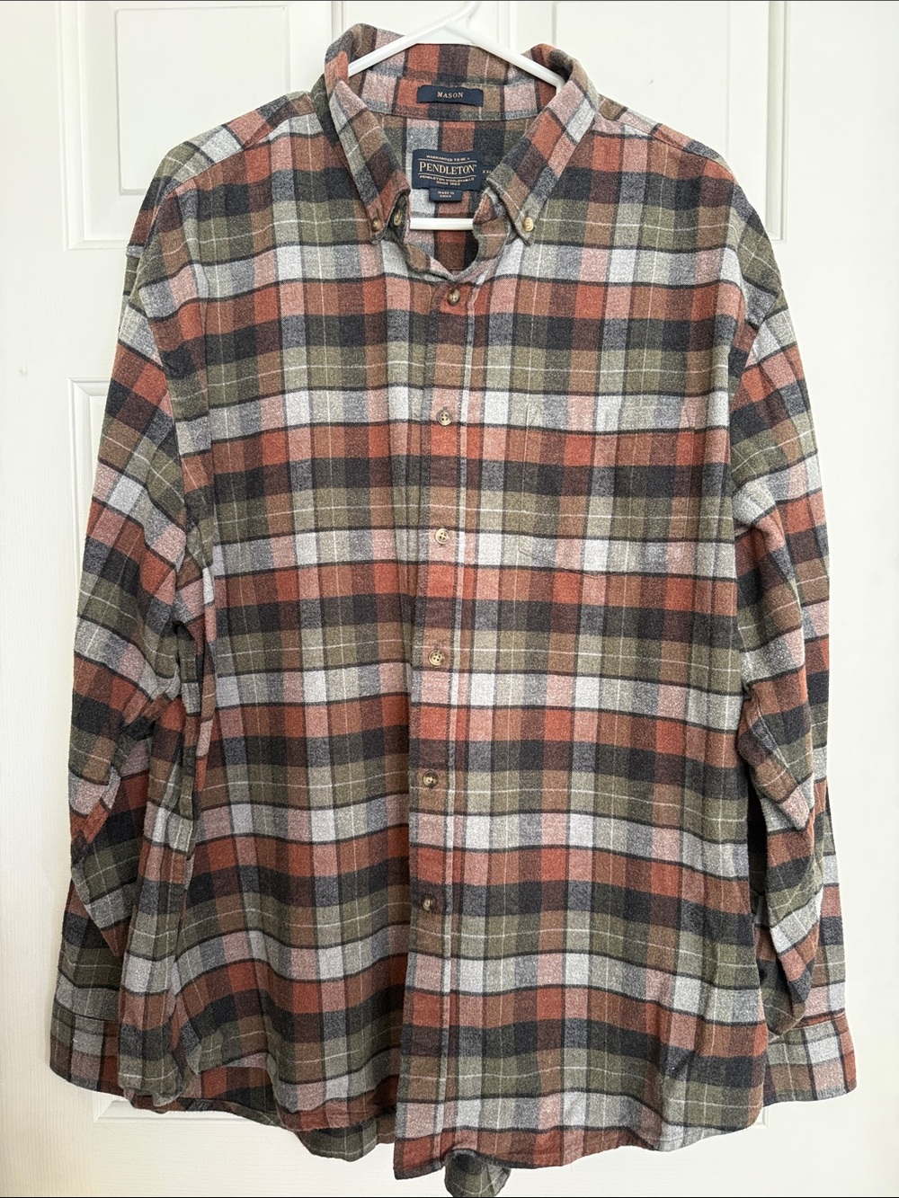 Pendleton flannel button shirt 100% cotton